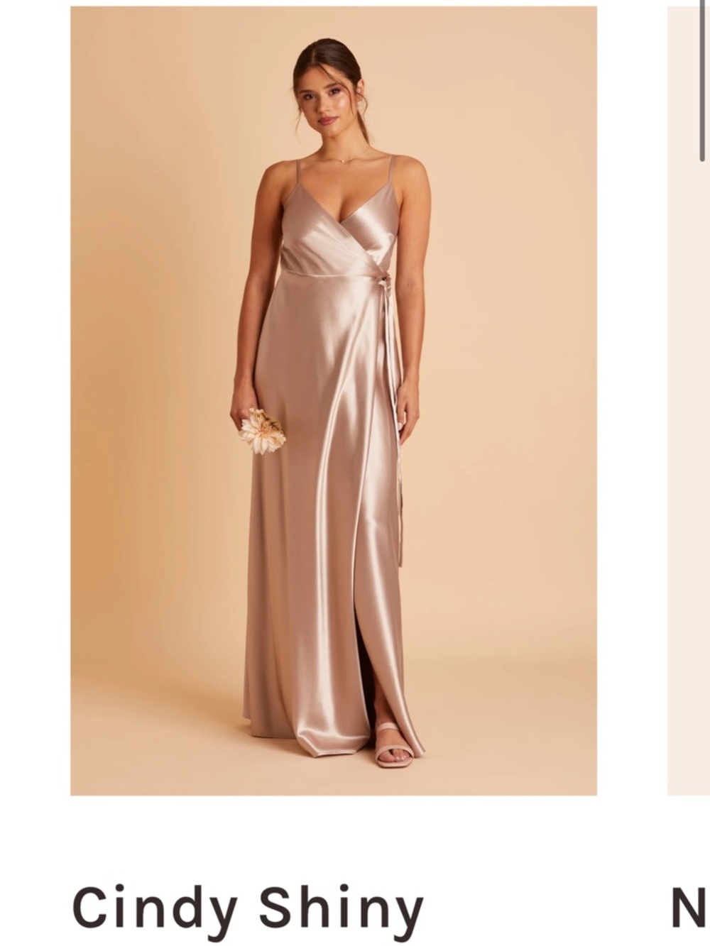 Birdie Grey Cindy Shiny Satin Taupe M